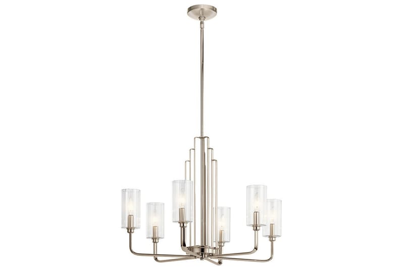 Ljuskrona Kichler Kimrose 526x686 mm, Polerad Nickel - 526x686 mm, Polerad Nickel - Belysning - Lampor & belysning inomhus - Taklampa & takbelysning - Kristallkrona & takkrona