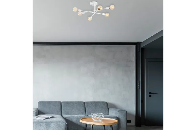 Ljuskrona Masasada Koppar - Vit - Belysning - Lampor & belysning inomhus - Taklampa & takbelysning - Takplafond