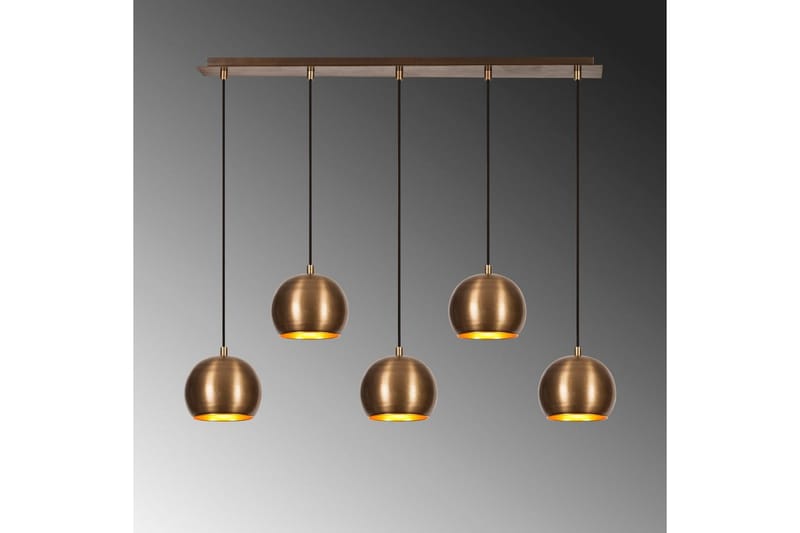 Ljuskrona Rantesh Fem Vintage - Guld - Belysning - Lampor & belysning inomhus - Taklampa & takbelysning - Kökslampa & taklampa kök