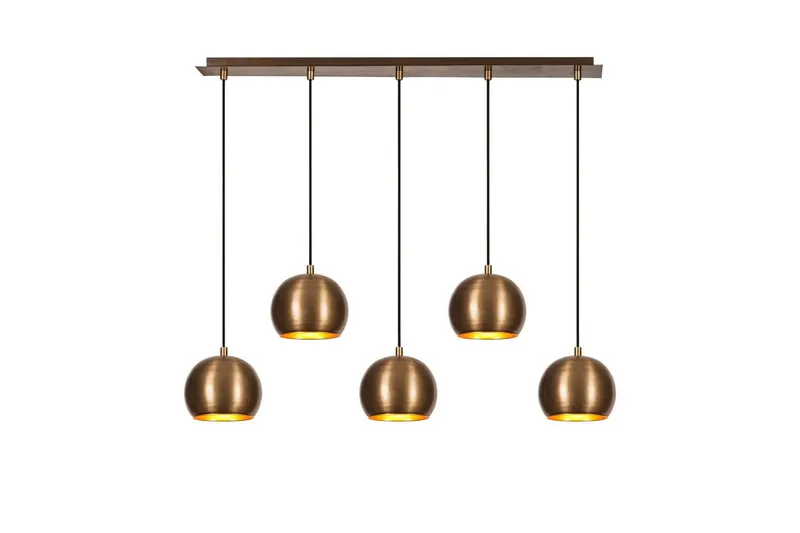 Ljuskrona Rantesh Fem Vintage, Guld