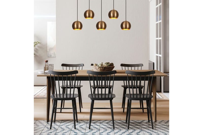 Ljuskrona Rantesh Fem Vintage - Guld - Belysning - Lampor & belysning inomhus - Taklampa & takbelysning - Kökslampa & taklampa kök