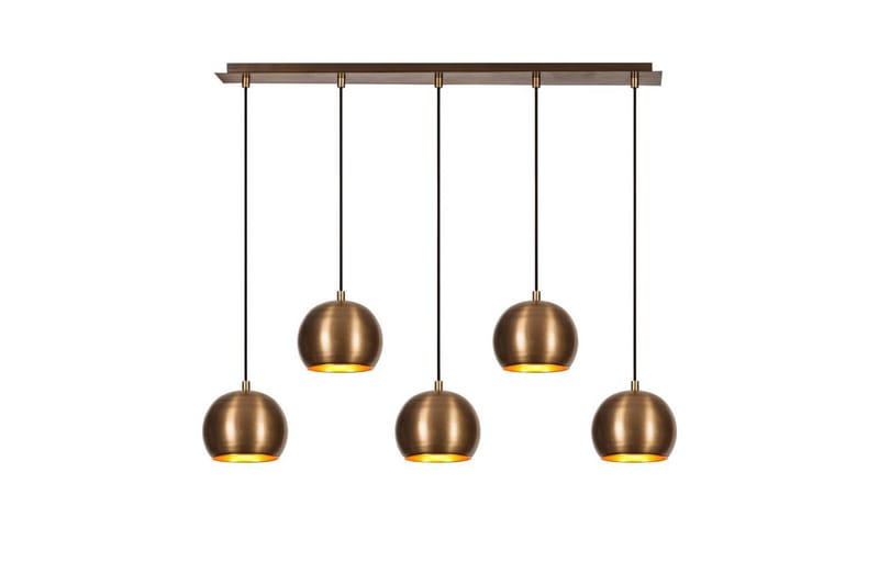 Ljuskrona Rantesh Fem Vintage - Guld - Belysning - Lampor & belysning inomhus - Taklampa & takbelysning - Kökslampa & taklampa kök