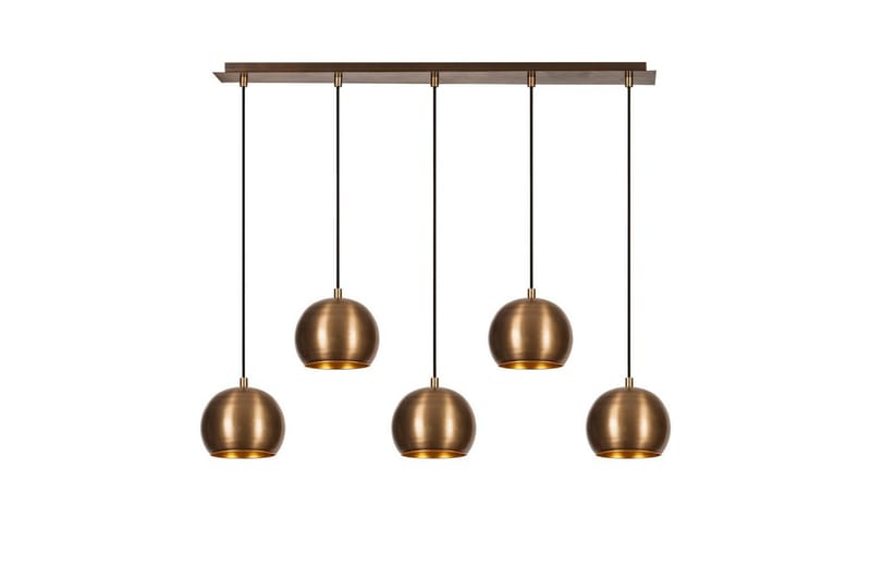 Ljuskrona Rantesh Fem Vintage - Guld - Belysning - Lampor & belysning inomhus - Taklampa & takbelysning - Kökslampa & taklampa kök