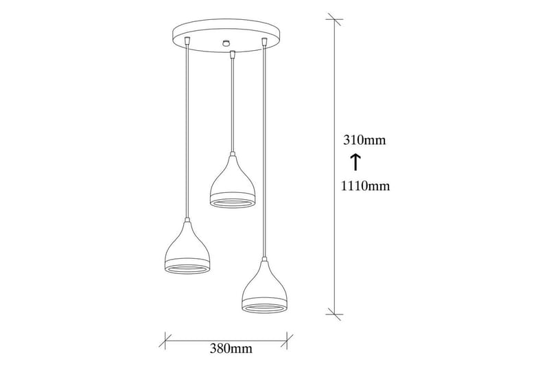 Ljuskrona Soodne Svart / Koppar - Koppar/Svart - Belysning - Lampor & belysning inomhus - Taklampa & takbelysning - Kökslampa & taklampa kök