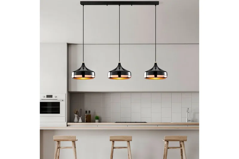 Ljuskrona Soodne Svart / Koppar - Svart - Belysning - Lampor & belysning inomhus - Taklampa & takbelysning - Kökslampa & taklampa kök