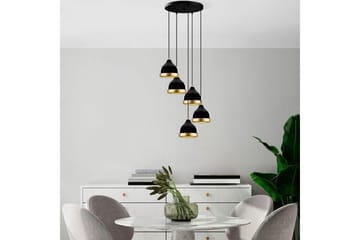 Ljuskrona Soodni Fem Sufia Svart - Svart - Belysning - Lampor & belysning inomhus - Taklampa & takbelysning - Kökslampa & taklampa kök