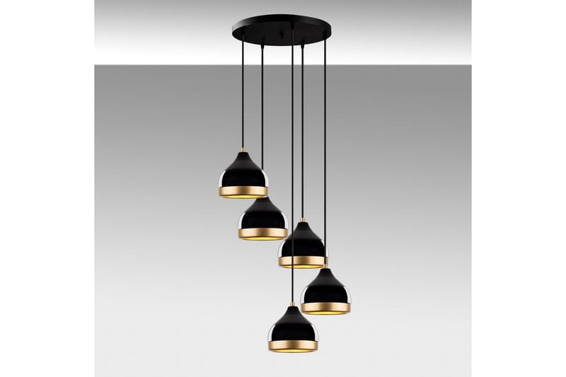 Ljuskrona Soodni Fem Sufia Svart - Svart - Belysning - Lampor & belysning inomhus - Taklampa & takbelysning - Kökslampa & taklampa kök