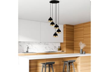 Ljuskrona Soodni Fem Sufia Svart - Svart - Belysning - Lampor & belysning inomhus - Taklampa & takbelysning - Kökslampa & taklampa kök