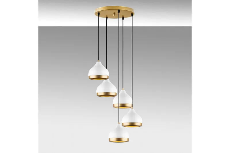 Ljuskrona Soodni Fem Sufia Vit - Vit - Belysning - Lampor & belysning inomhus - Taklampa & takbelysning - Kökslampa & taklampa kök