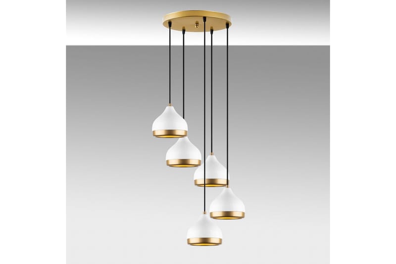 Ljuskrona Soodni Fem Sufia Vit - Vit - Belysning - Lampor & belysning inomhus - Taklampa & takbelysning - Kökslampa & taklampa kök