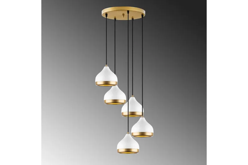 Ljuskrona Soodni Fem Sufia Vit - Vit - Belysning - Lampor & belysning inomhus - Taklampa & takbelysning - Kökslampa & taklampa kök