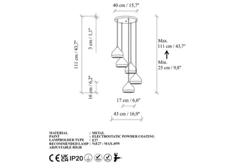 Ljuskrona Soodni Fem Sufia Vit - Vit - Belysning - Lampor & belysning inomhus - Taklampa & takbelysning - Kökslampa & taklampa kök