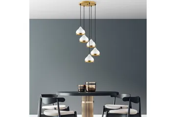 Ljuskrona Soodni Fem Sufia Vit - Vit - Belysning - Lampor & belysning inomhus - Taklampa & takbelysning - Kökslampa & taklampa kök