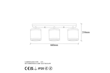 Ljuskrona Talra Three Vintage - Guld - Belysning - Lampor & belysning inomhus - Taklampa & takbelysning - Takplafond