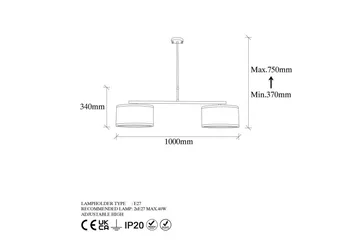 Ljuskrona Talra Two Vintage - Guld - Belysning - Lampor & belysning inomhus - Taklampa & takbelysning - Kökslampa & taklampa kök