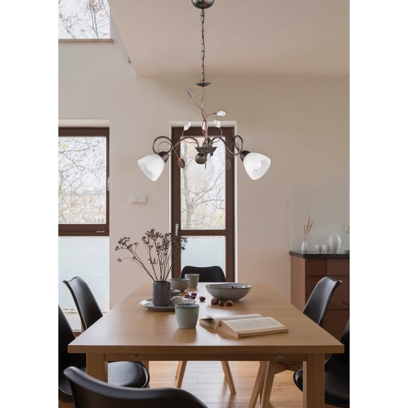 Ljuskrona Traditio - 3 lampor - Belysning - Lampor & belysning inomhus - Taklampa & takbelysning - Kristallkrona & takkrona