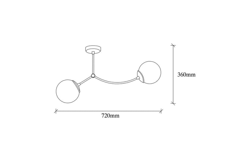 Ljuskrona Yenda Vit / Svart - Svart/Vit - Belysning - Lampor & belysning inomhus - Taklampa & takbelysning - Kökslampa & taklampa kök
