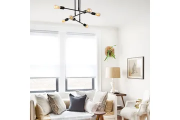 Ljuskrona Pareek Svart - Svart - Belysning - Lampor & belysning inomhus - Taklampa & takbelysning - Takplafond