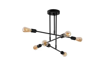 Ljuskrona Pareek Svart - Svart - Belysning - Lampor & belysning inomhus - Taklampa & takbelysning - Takplafond