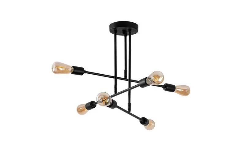 Ljuskrona Pareek Svart - Svart - Belysning - Lampor & belysning inomhus - Taklampa & takbelysning - Takplafond