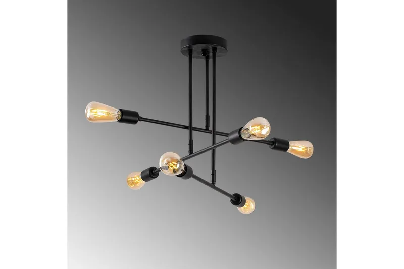 Ljuskrona Pareek Svart - Svart - Belysning - Lampor & belysning inomhus - Taklampa & takbelysning - Takplafond