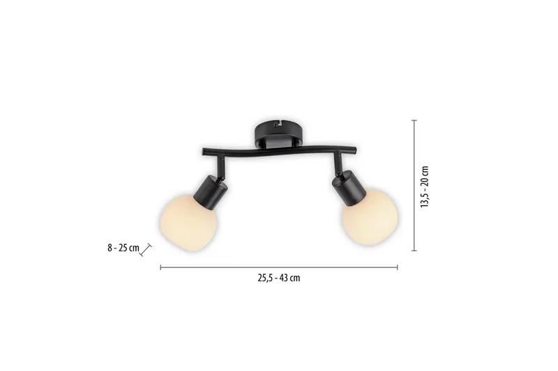 Loki Just Light Taklampa - Black - Belysning - Lampor & belysning inomhus - Taklampa & takbelysning - Takplafond