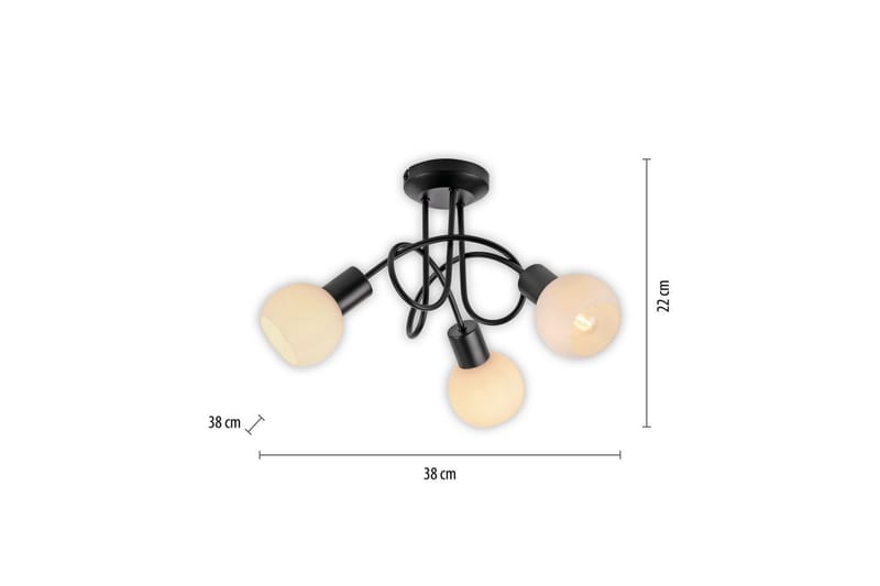 Loki Just Light Taklampa - Black - Belysning - Lampor & belysning inomhus - Taklampa & takbelysning - Takplafond