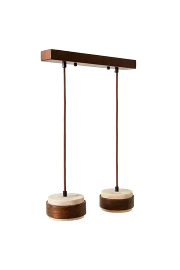 Loloura Pendellampa - Beige Valnöt - Belysning - Lampor & belysning inomhus - Taklampa & takbelysning - Kristallkrona & takkrona