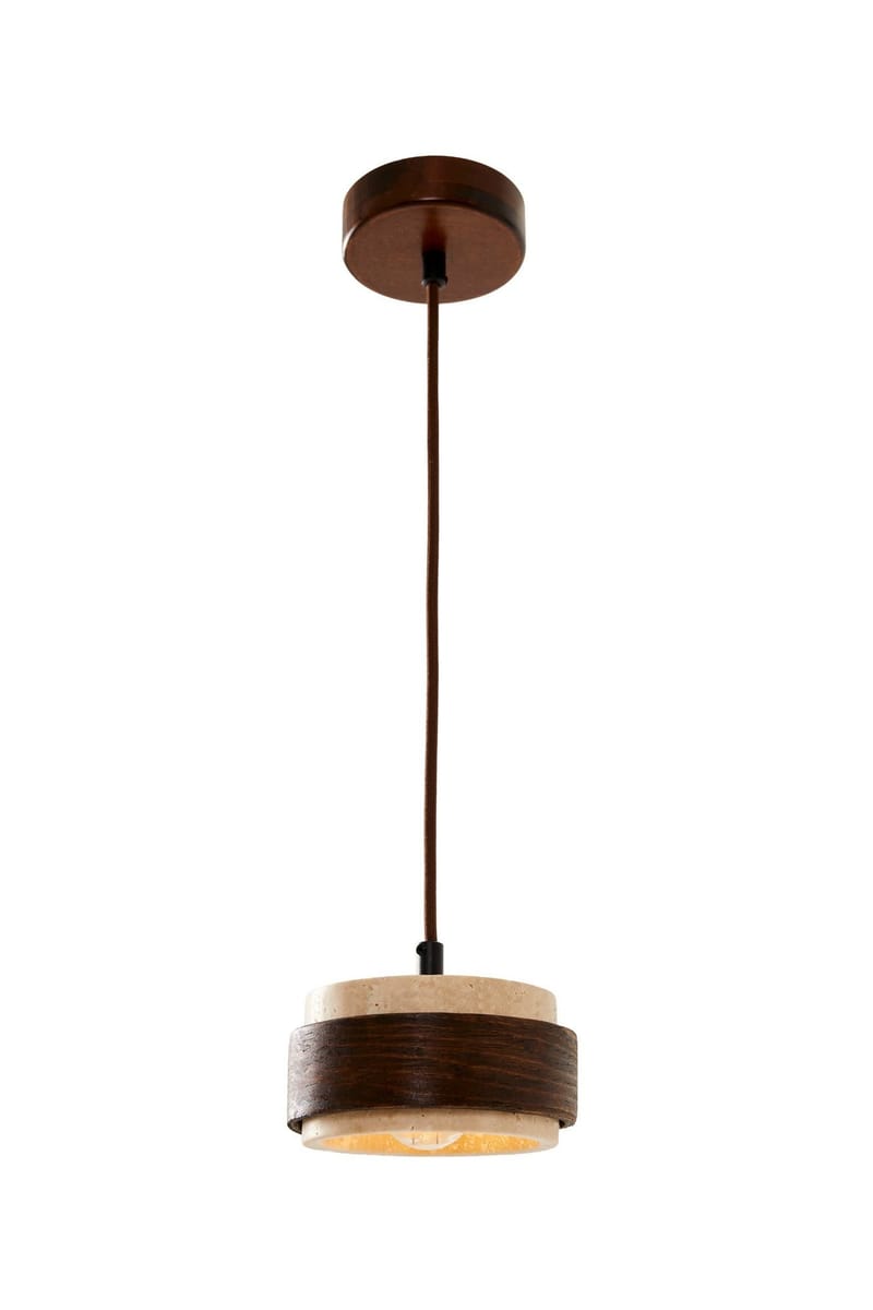 Loloura Pendellampa, Beige Valnöt