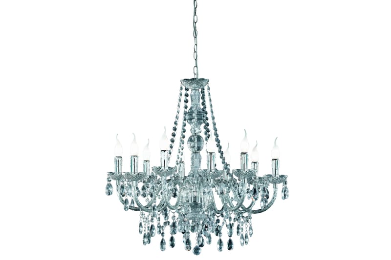 Luster Ljuskrona 10L E14 transparent, Transparent