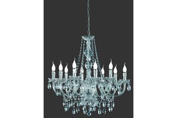 Luster Ljuskrona 10L E14 transparent - Transparent - Belysning - Lampor & belysning inomhus - Taklampa & takbelysning - Kristallkrona & takkrona