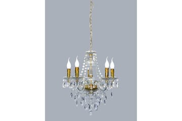 Luster ljuskrona 5L  E14 bronze - Mässing - Belysning - Lampor & belysning inomhus - Taklampa & takbelysning - Kristallkrona & takkrona