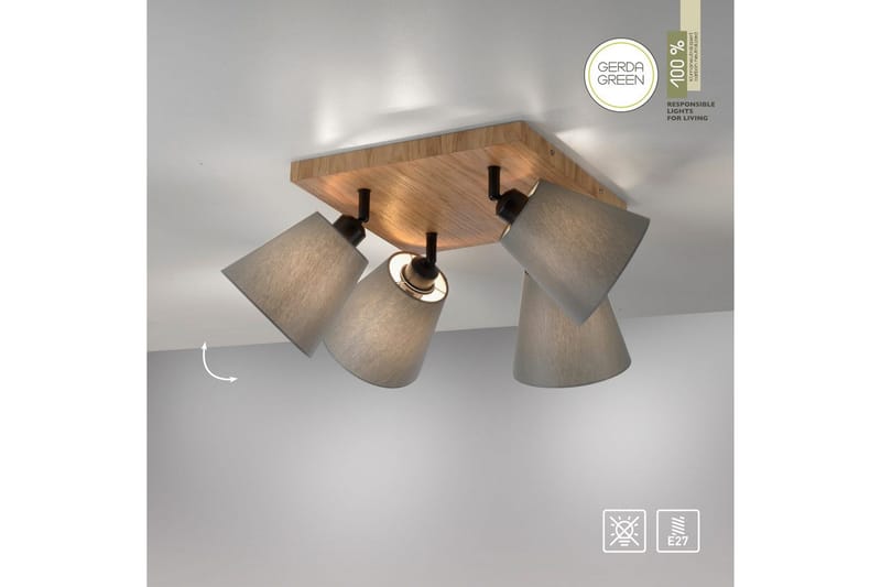 Michel Just Light Taklampa - Wood - Belysning - Lampor & belysning inomhus - Taklampa & takbelysning - Takplafond