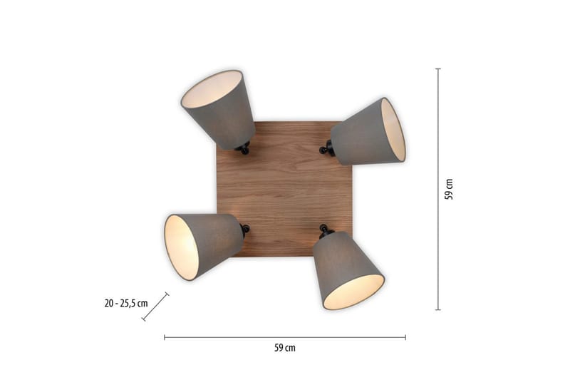 Michel Just Light Taklampa - Wood - Belysning - Lampor & belysning inomhus - Taklampa & takbelysning - Takplafond