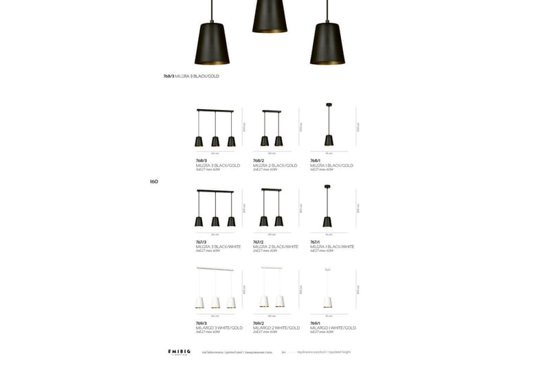 Milargo 2 pendel Svart - Scandinavian Choice - Taklampa sovrum - Kökslampa & taklampa kök - Hall lampa - Fönsterlampa - Pendellampa & hänglampa - Taklampa vardagsrum - Fönsterlampa hängande - Taklampa & takbelysning