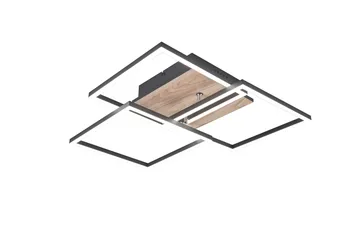 Mobile LED Taklampa mattsvart/ trä - Matt svart/Trä - Belysning - Lampor & belysning inomhus - Taklampa & takbelysning - Takplafond