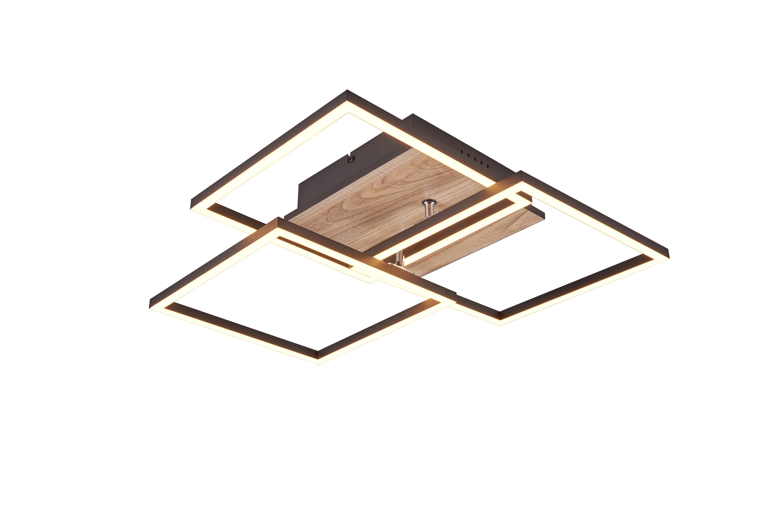 Mobile LED taklampa mattsvart/träMatt svart/Trä