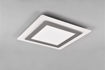 Morgan LED plafond 45x45 cm vit/ borstad stål - Borstad stål - Belysning - Lampor & belysning inomhus - Taklampa & takbelysning - Takplafond