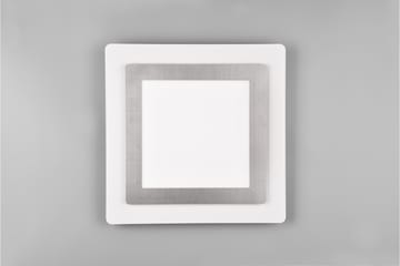 Morgan LED plafond 45x45 cm vit/ borstad stål - Borstad stål - Belysning - Lampor & belysning inomhus - Taklampa & takbelysning - Takplafond