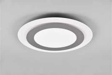 Morgan LED plafond 45 cm vit/ borstad stål - Borstad stål - Belysning - Lampor & belysning inomhus - Taklampa & takbelysning - Takplafond