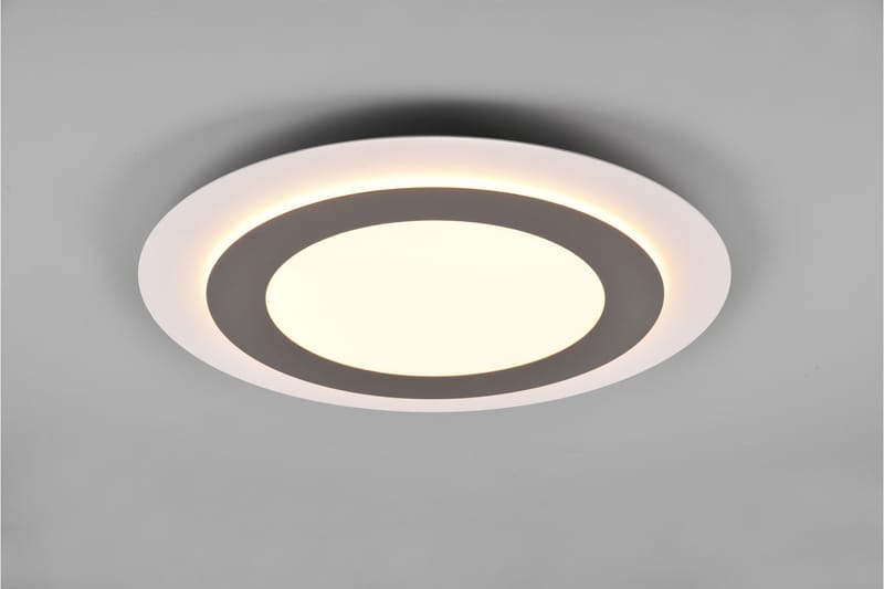 Morgan LED plafond 45 cm vit/ borstad stål - Borstad stål - Belysning - Lampor & belysning inomhus - Taklampa & takbelysning - Takplafond