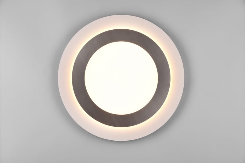 Morgan LED plafond 45 cm vit/ borstad stål - Borstad stål - Belysning - Lampor & belysning inomhus - Taklampa & takbelysning - Takplafond