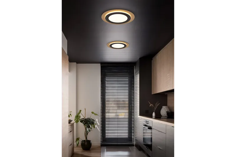 Morgan LED Plafond 45 cm mattsvart/ guld - Matt svart/Guld - Belysning - Lampor & belysning inomhus - Taklampa & takbelysning - Takplafond