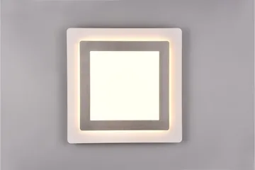 Morgan LED Plafond 45x45 cm vit/ borstad stål - Borstad stål - Belysning - Lampor & belysning inomhus - Taklampa & takbelysning - Takplafond