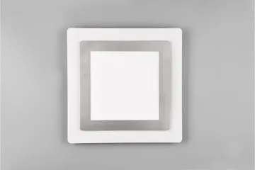 Morgan LED Plafond 45x45 cm vit/ borstad stål - Borstad stål - Belysning - Lampor & belysning inomhus - Taklampa & takbelysning - Takplafond