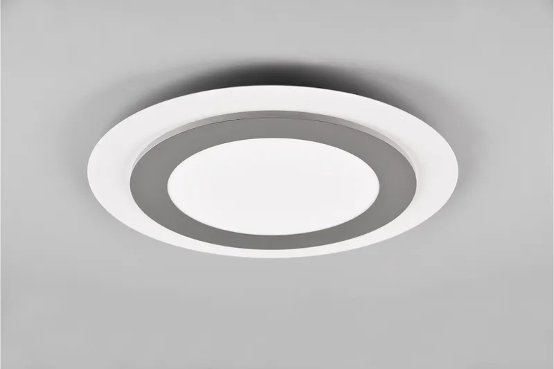 Morgan LED Plafond 45 cm vit/ borstad stål, Borstad stål