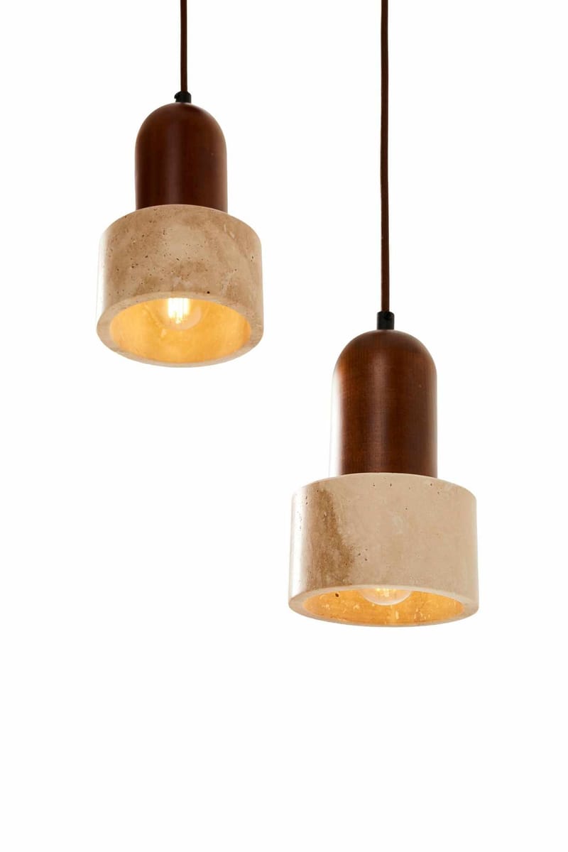 Norric Pendellampa - Beige Valnöt - Belysning - Lampor & belysning inomhus - Taklampa & takbelysning - Kristallkrona & takkrona