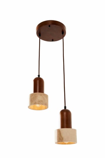 Norric Pendellampa - Beige Valnöt - Belysning - Lampor & belysning inomhus - Taklampa & takbelysning - Kristallkrona & takkrona