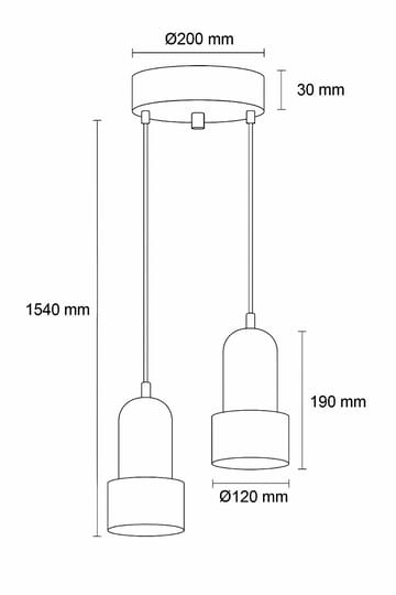 Norric Pendellampa - Beige Valnöt - Belysning - Lampor & belysning inomhus - Taklampa & takbelysning - Kristallkrona & takkrona