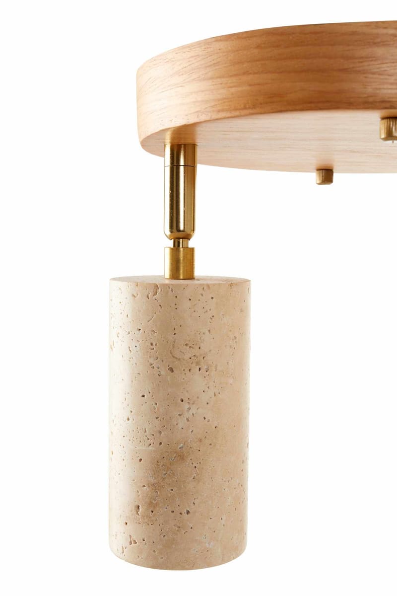 Nurtane Taklampa - Beige Och Ek - Belysning - Lampor & belysning inomhus - Taklampa & takbelysning - Kristallkrona & takkrona